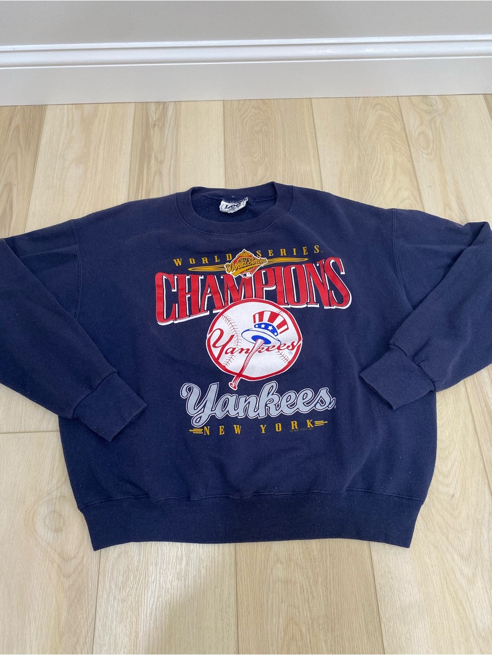 Vintage New York Yankees 1996 World Series Champions Lee Sport Crewneck Sz M USA